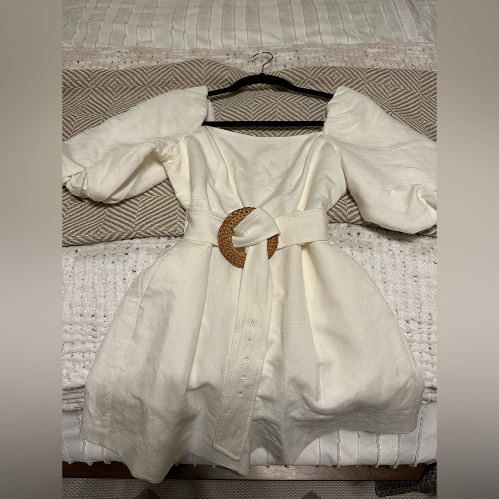 White belted Romper
